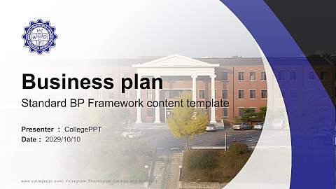 Youngnam Theological College and Seminary Competition/Entrepreneurship Contest PPT Template