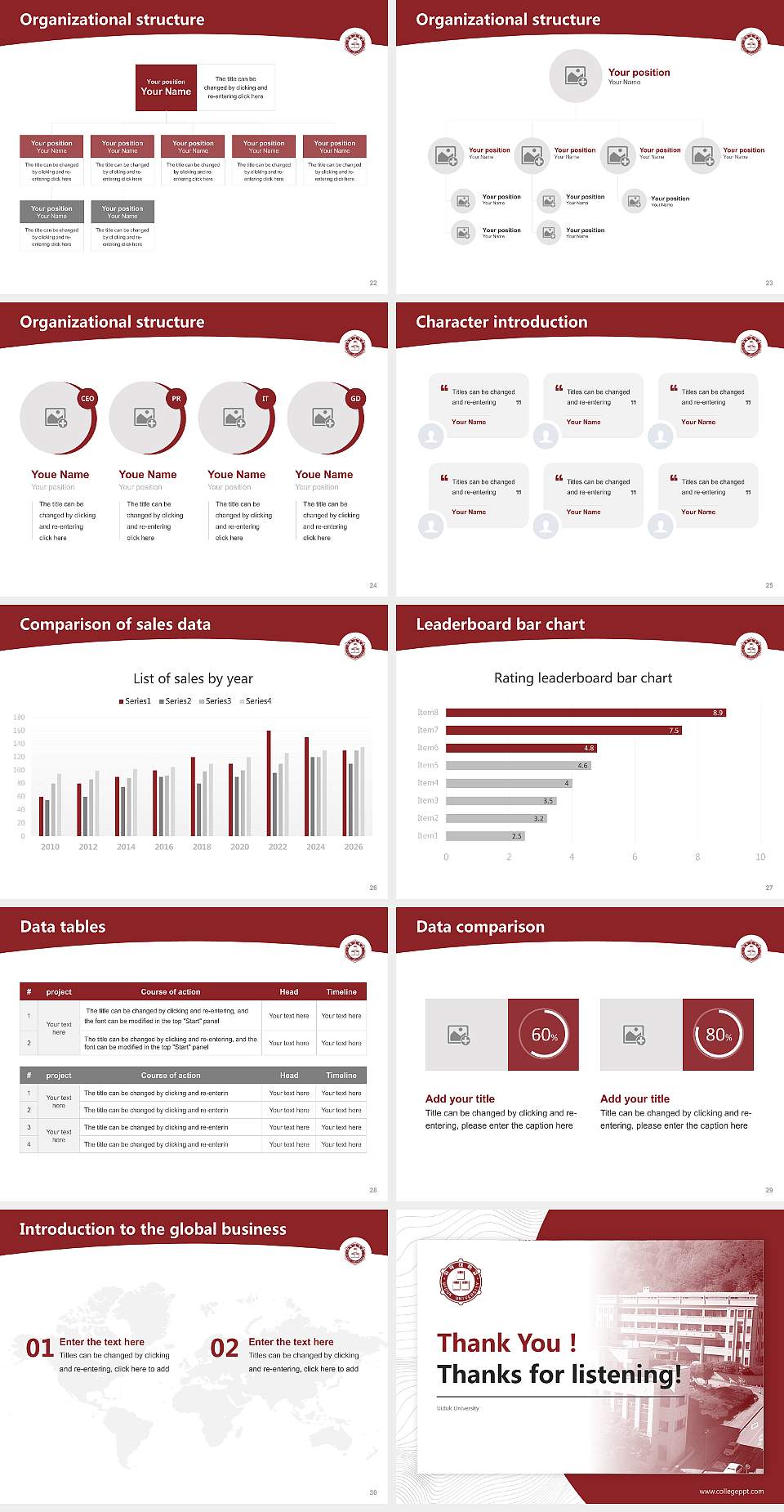 Uiduk University Academic Presentation/Research Findings Report PPT Template4:3 ratio PPT effect preview image4