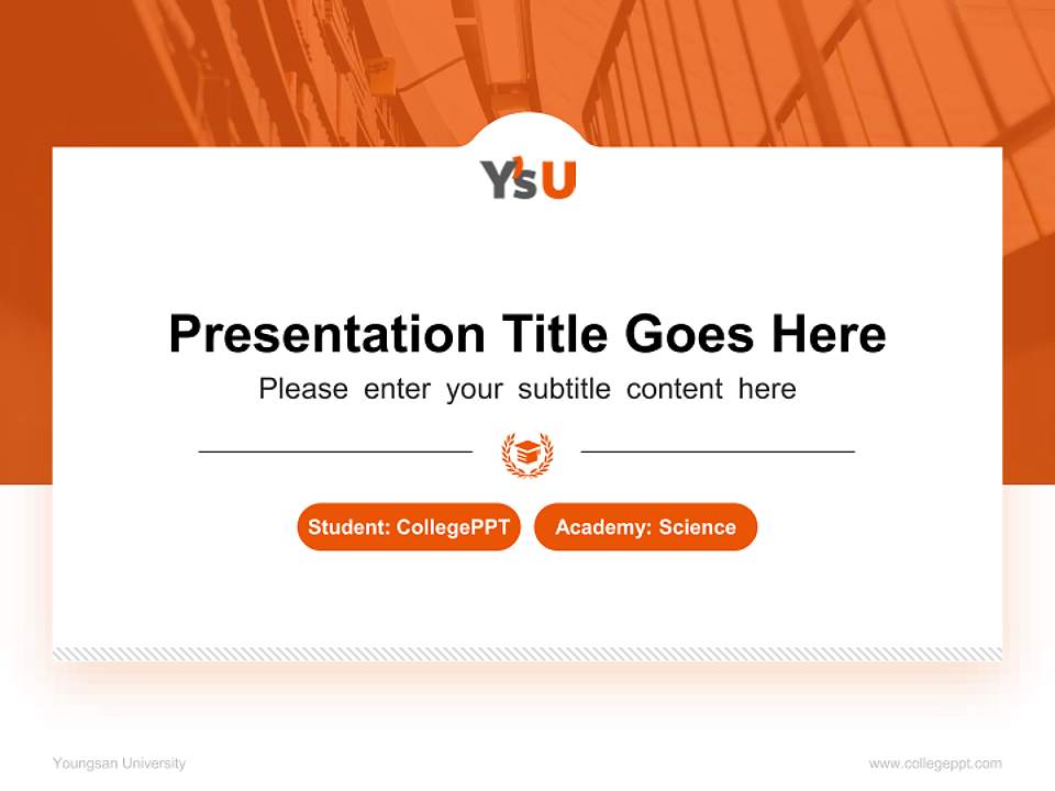 Youngsan University National Scholarship Defense PPT Template4:3 ratio PPT effect preview image4