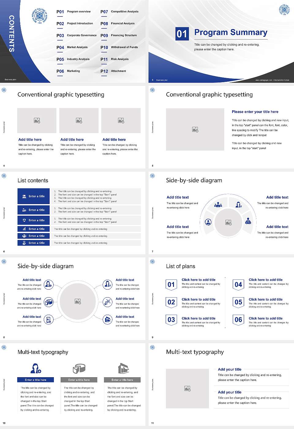 Seoul Women’s College of Nursing Competition/Entrepreneurship Contest PPT Template16:9 ratio PPT effect preview image2