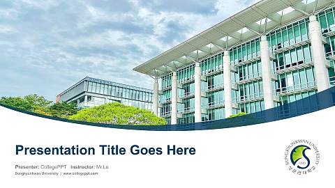Sungkyunkwan University Course/Courseware Creation PPT Template