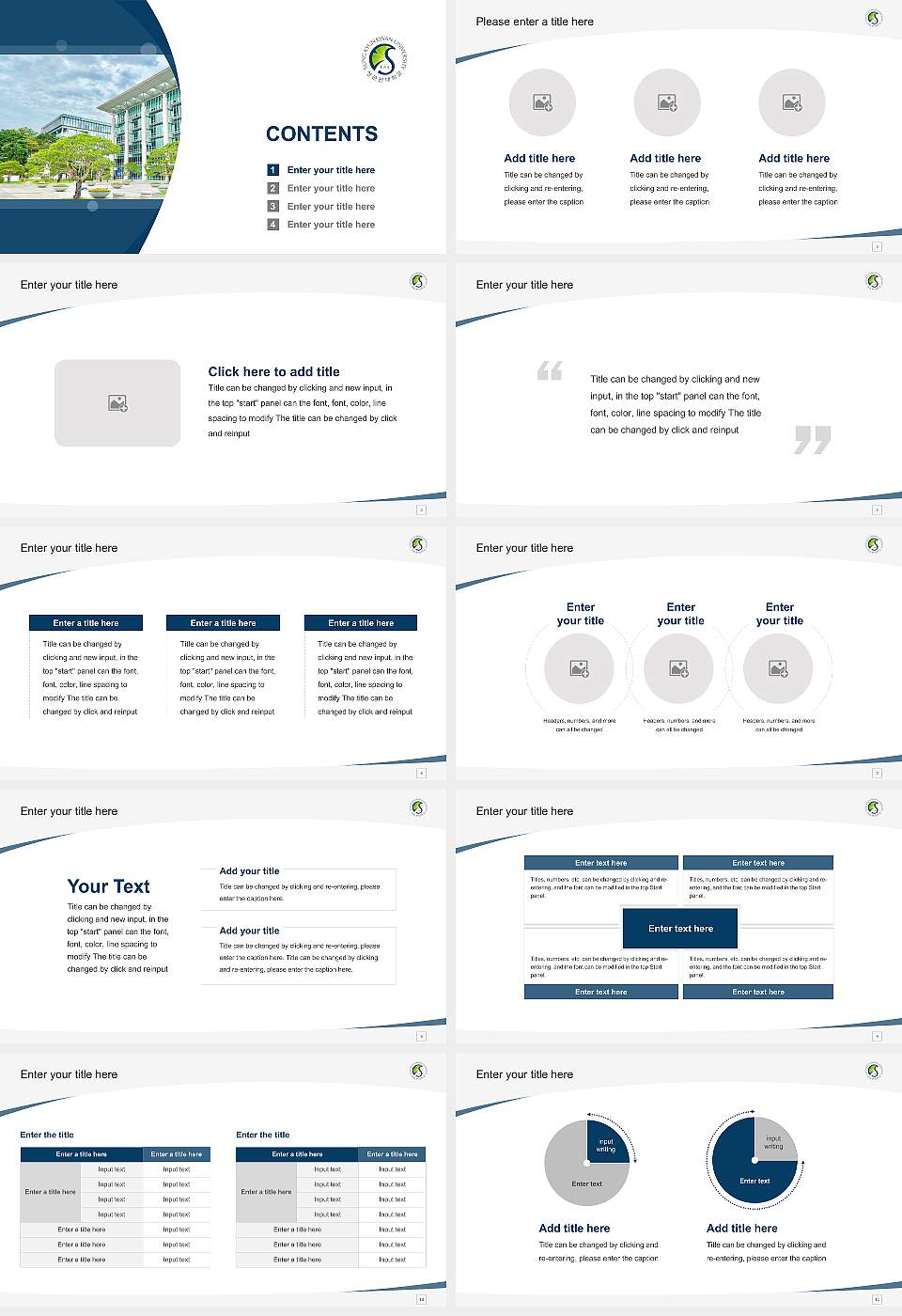 Sungkyunkwan University Course/Courseware Creation PPT Template16:9 ratio PPT effect preview image2