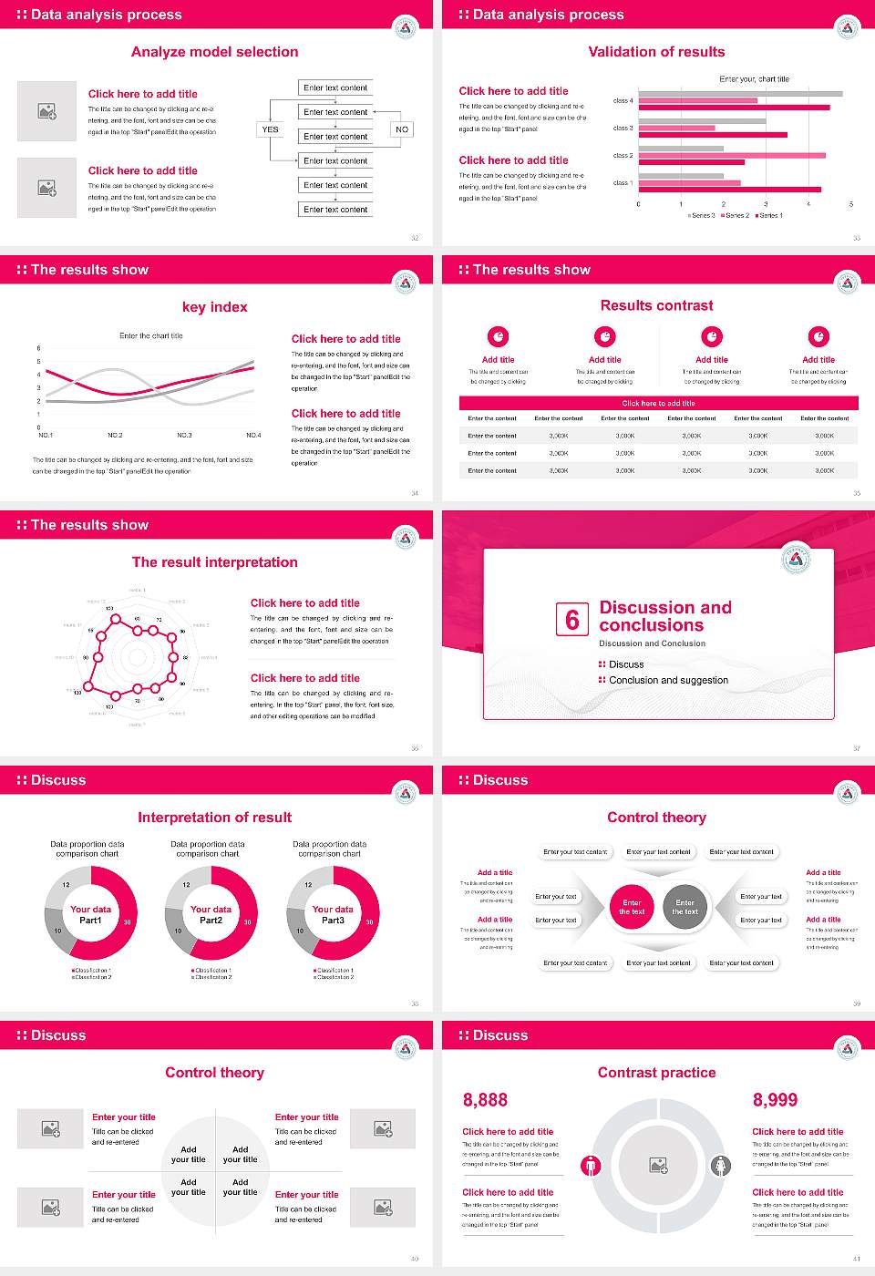 Yonam Institute of Digital Technology Graduation Thesis Defense PPT Template16:9 ratio PPT effect preview image5