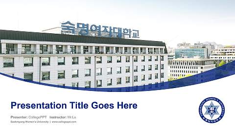 Sookmyung Women’s University Course/Courseware Creation PPT Template