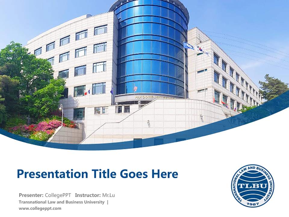 Transnational Law and Business University Course/Courseware Creation PPT Template4:3 ratio PPT effect preview image5
