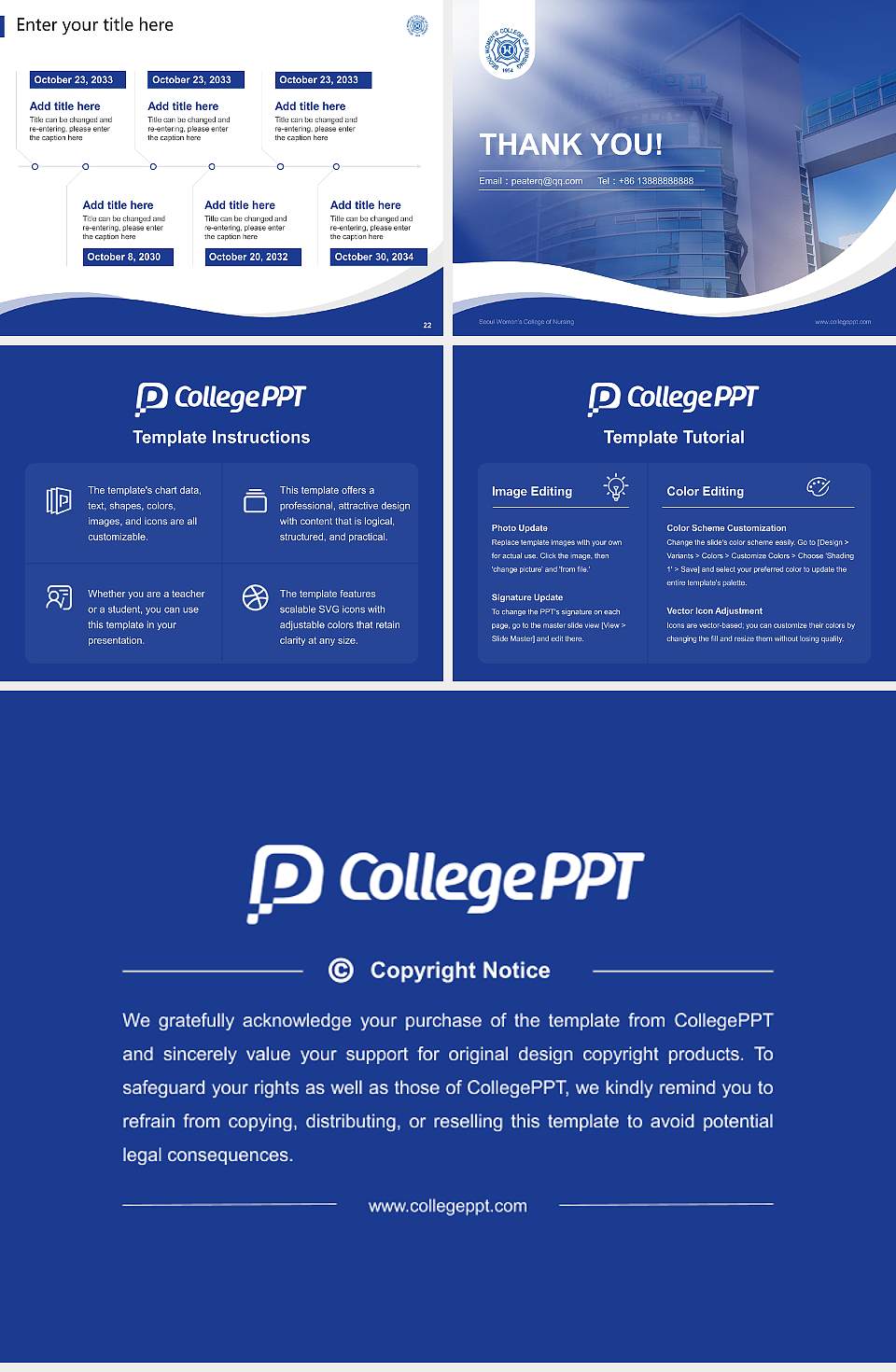 Seoul Women’s College of Nursing Lecture Sharing and Networking Event PPT Template4:3 ratio PPT effect preview image4