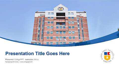 Kyungsung University Course/Courseware Creation PPT Template