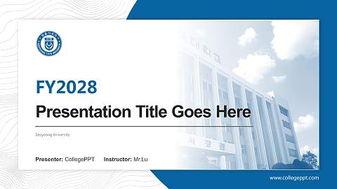 Seoyeong University Academic Presentation/Research Findings Report PPT Template