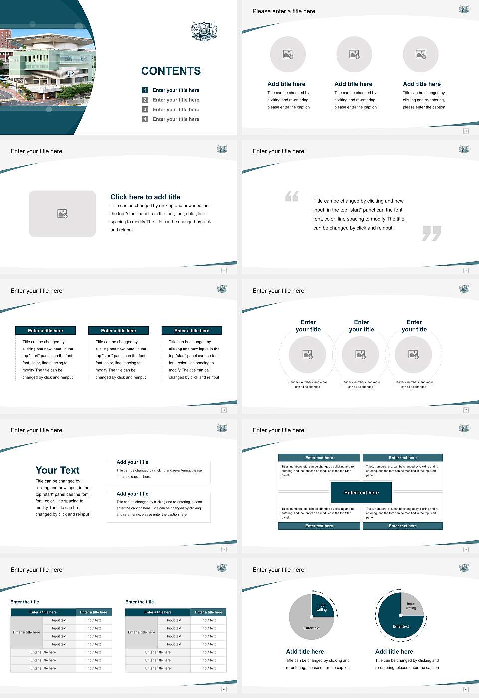 Kyungnam University Course/Courseware Creation PPT Template16:9 ratio PPT effect preview image2