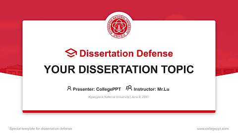 Kyungpook National University Graduation Thesis Defense PPT Template