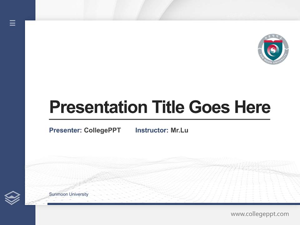 Sunmoon University Thesis Proposal/Graduation Defense PPT Template4:3 ratio PPT effect preview image5
