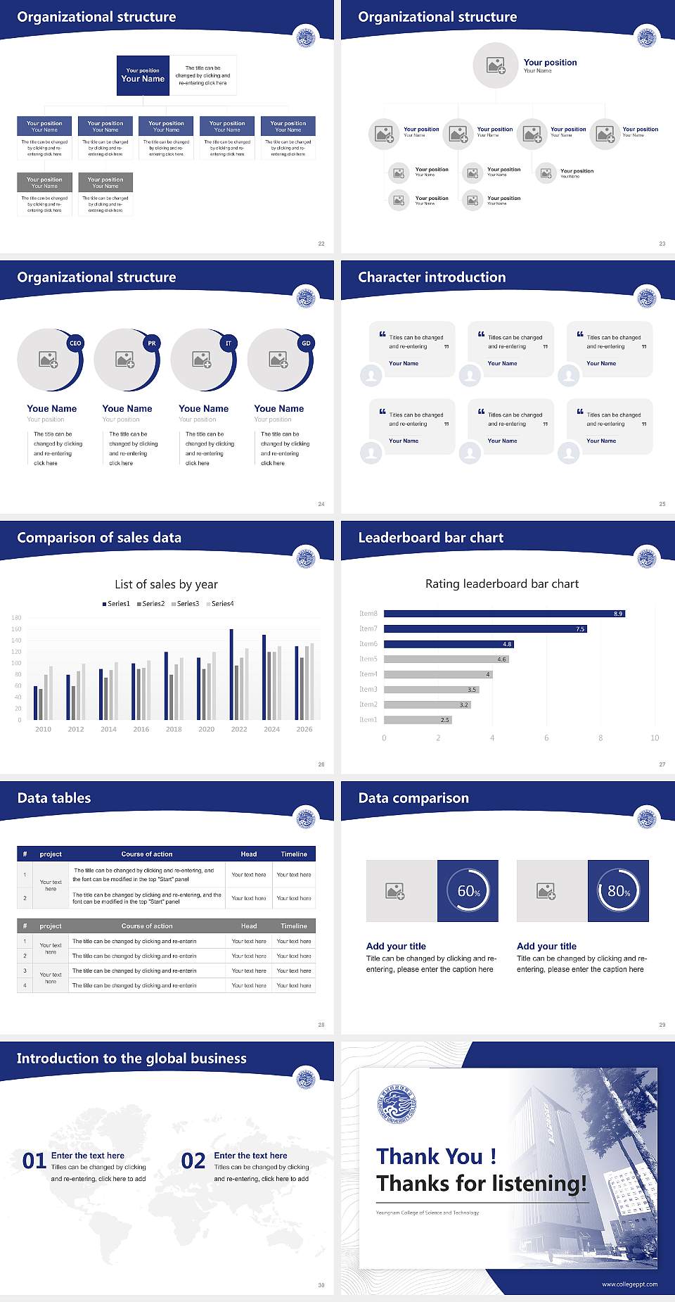 Yeungnam College of Science and Technology Academic Presentation/Research Findings Report PPT Template4:3 ratio PPT effect preview image4