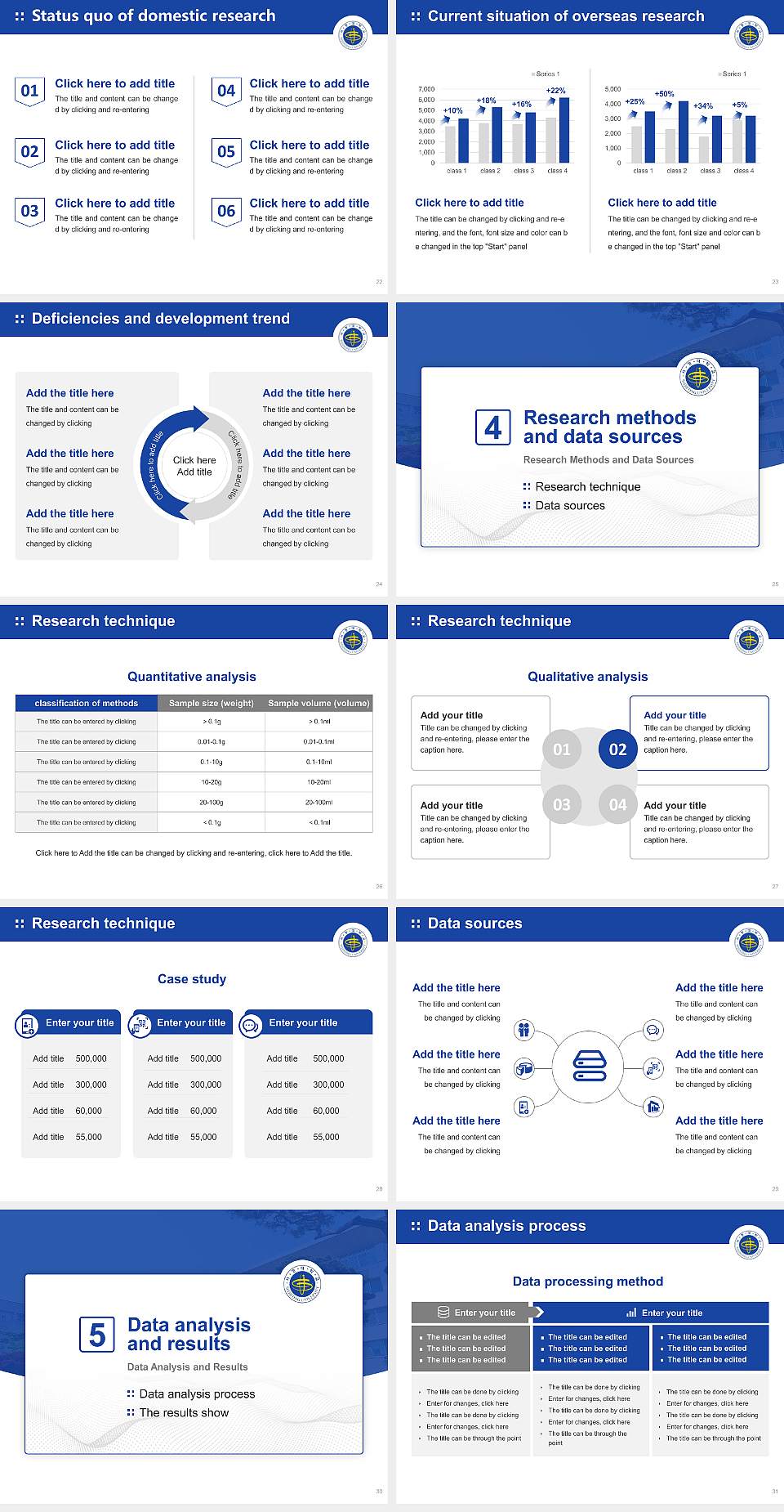 Seojeong University Graduation Thesis Defense PPT Template4:3 ratio PPT effect preview image4