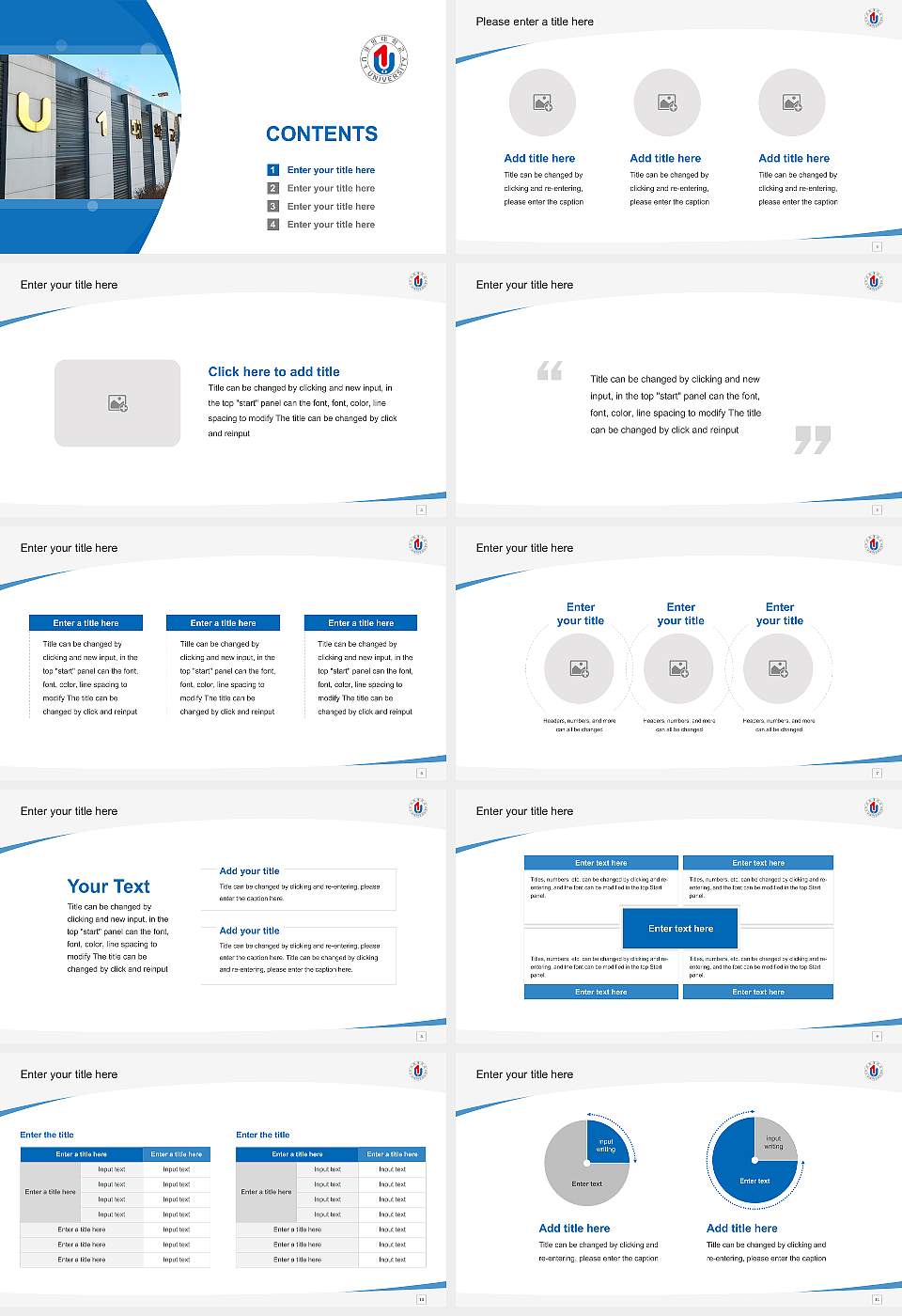 Youngdong University Course/Courseware Creation PPT Template16:9 ratio PPT effect preview image2