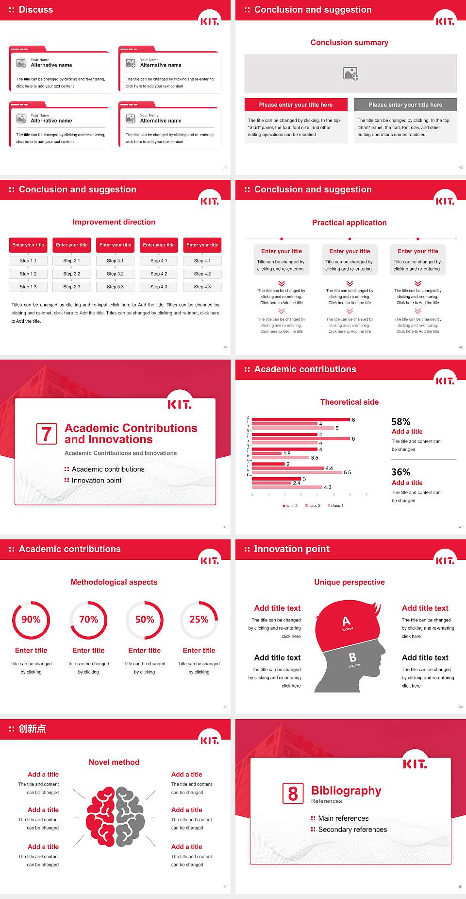 Kyungnam College of Information and Technology Graduation Thesis Defense PPT Template4:3 ratio PPT effect preview image6