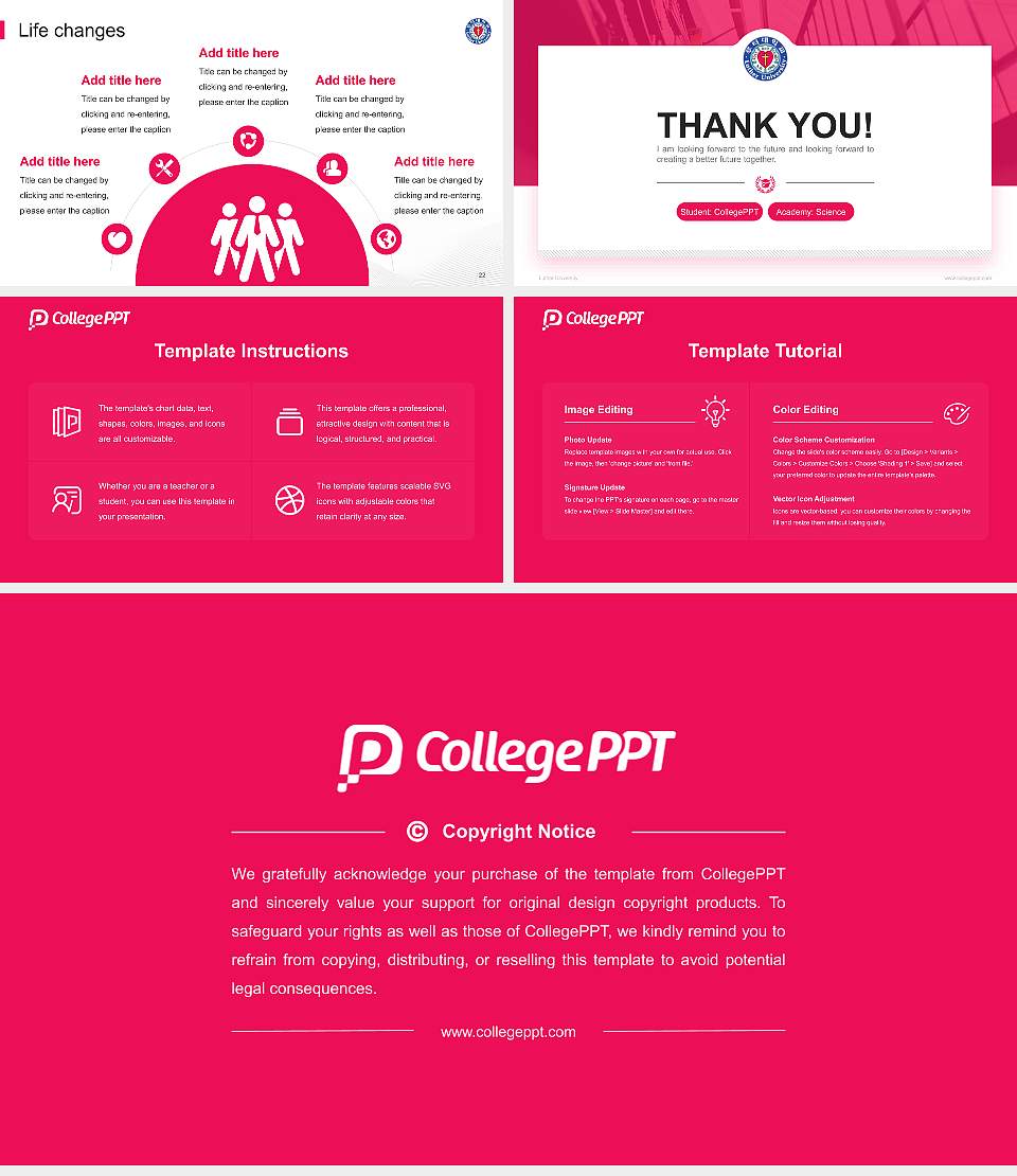 Luther University National Scholarship Defense PPT Template16:9 ratio PPT effect preview image4
