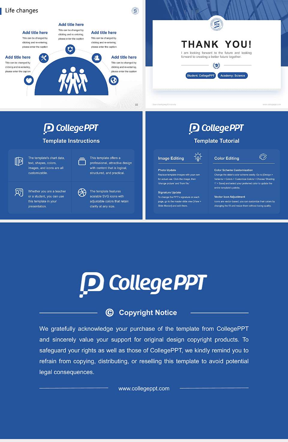 Soonchunhyang University National Scholarship Defense PPT Template4:3 ratio PPT effect preview image4