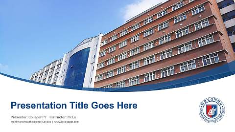 Wonkwang Health Science College Course/Courseware Creation PPT Template