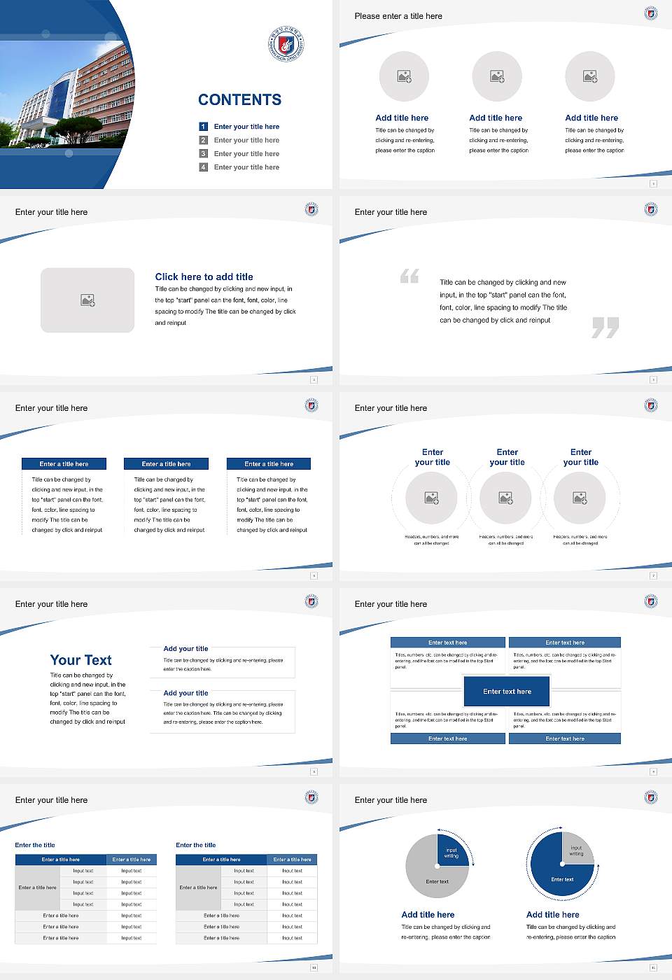 Wonkwang Health Science College Course/Courseware Creation PPT Template16:9 ratio PPT effect preview image2
