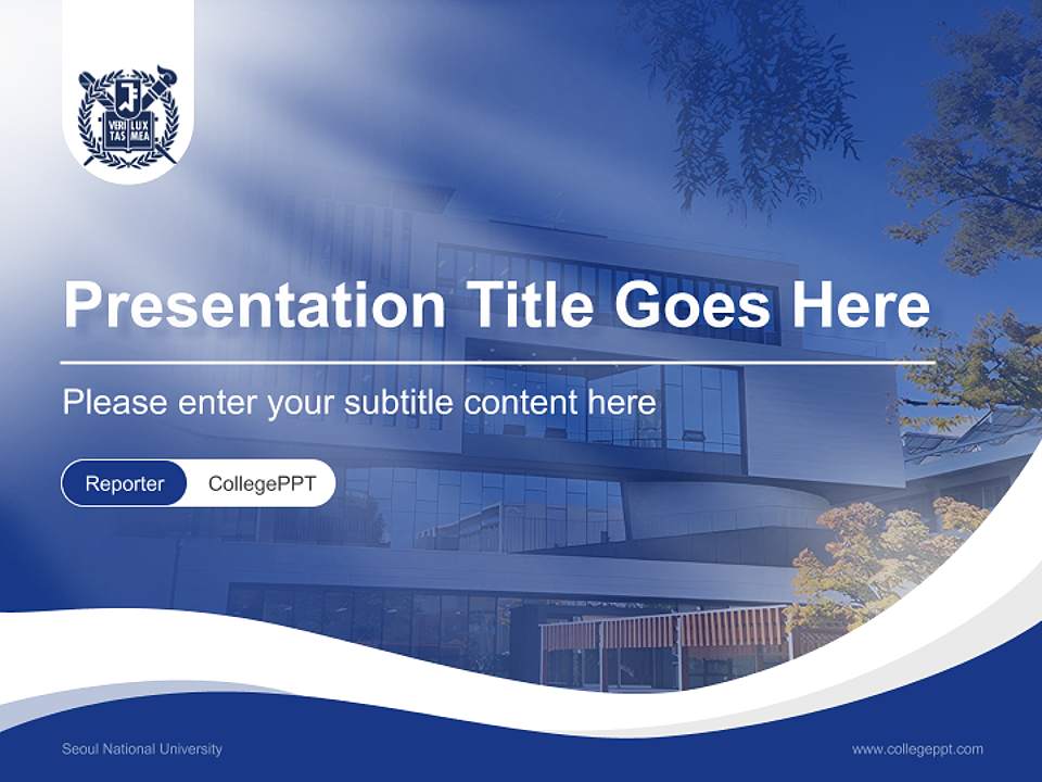 Seoul National University Lecture Sharing and Networking Event PPT Template4:3 ratio PPT effect preview image4