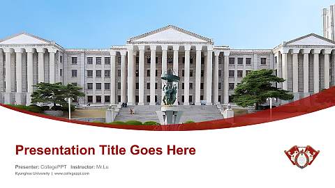Kyunghee University Course/Courseware Creation PPT Template
