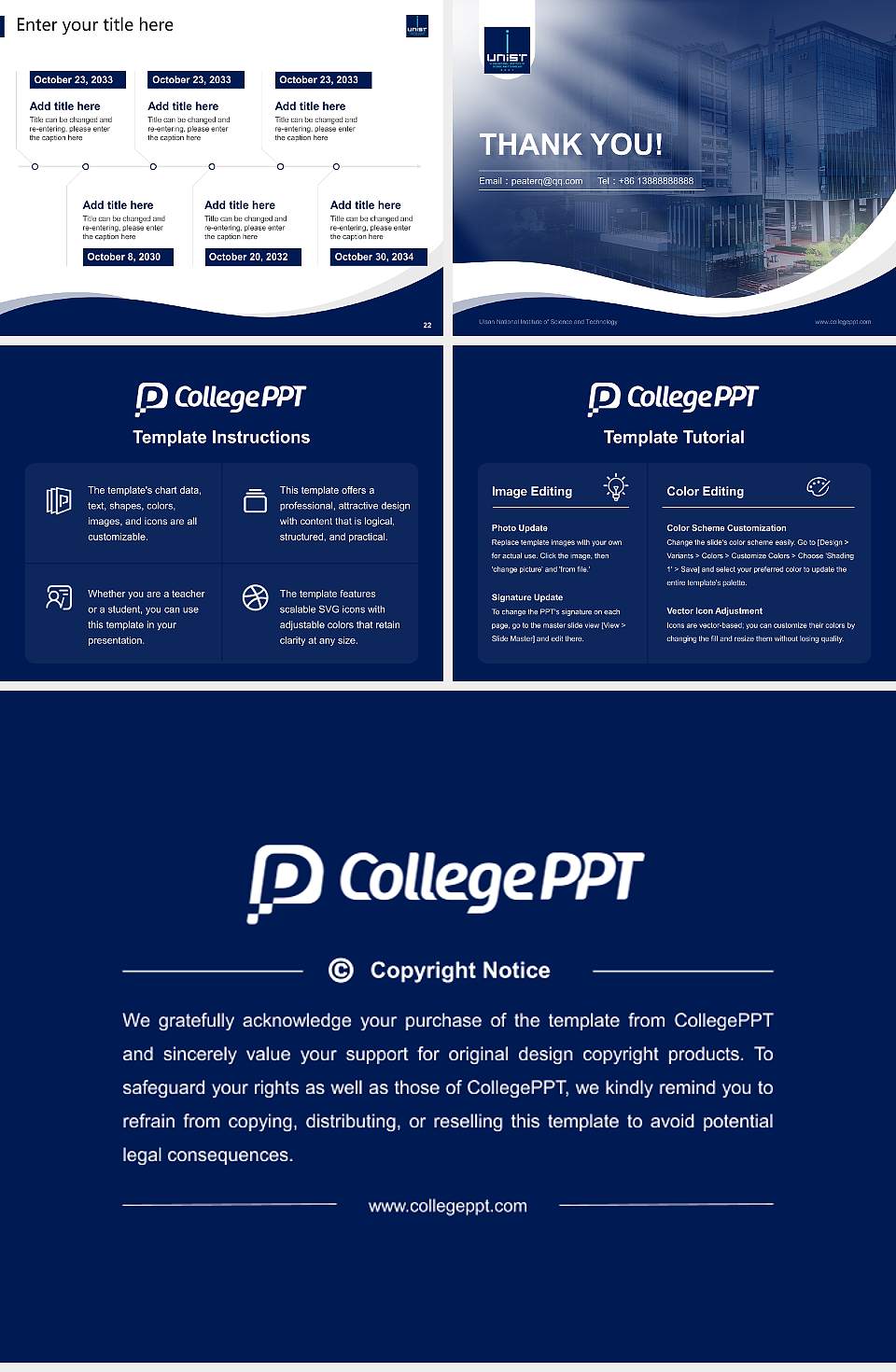 Ulsan National Institute of Science and Technology Lecture Sharing and Networking Event PPT Template4:3 ratio PPT effect preview image4