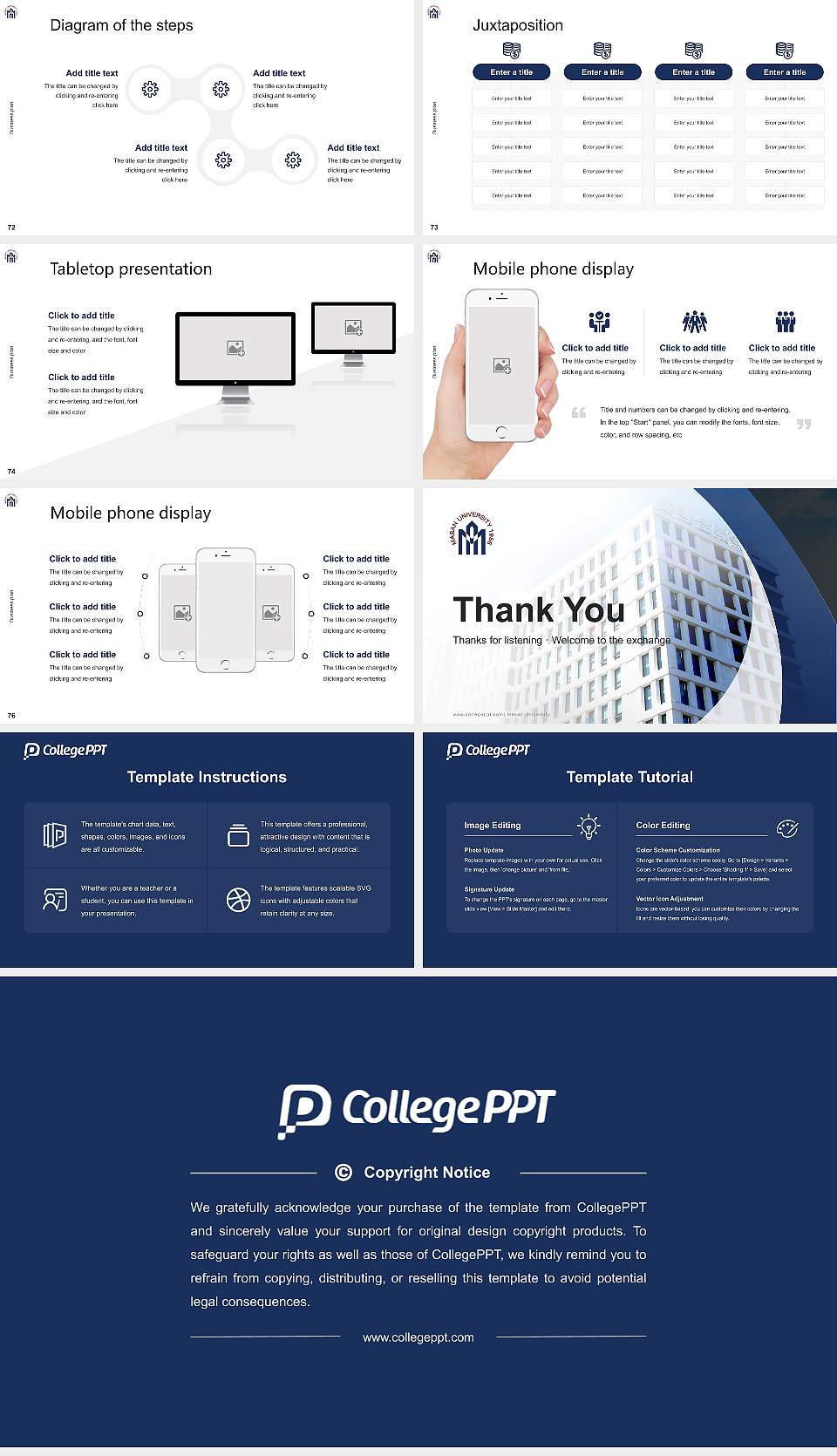 Masan University Competition/Entrepreneurship Contest PPT Template16:9 ratio PPT effect preview image9