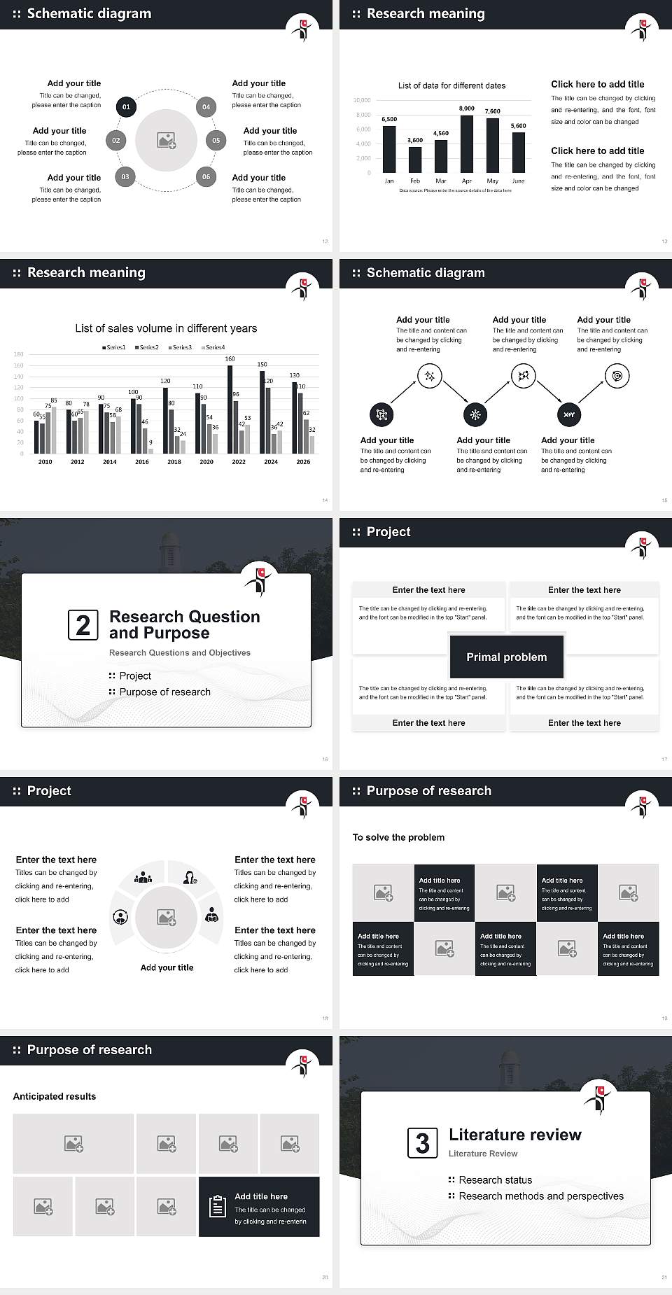 Yaeil Seminary Graduation Thesis Defense PPT Template4:3 ratio PPT effect preview image3