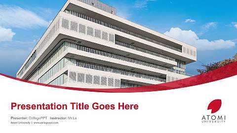 Atomi University Course/Courseware Creation PPT Template
