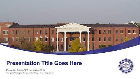 Youngnam Theological College and Seminary Course/Courseware Creation PPT Template