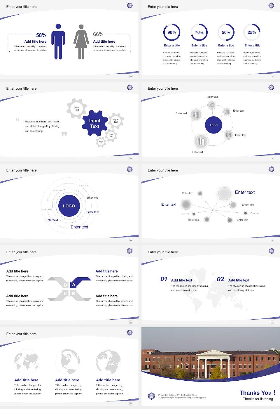 Youngnam Theological College and Seminary Course/Courseware Creation PPT Template16:9 ratio PPT effect preview image4