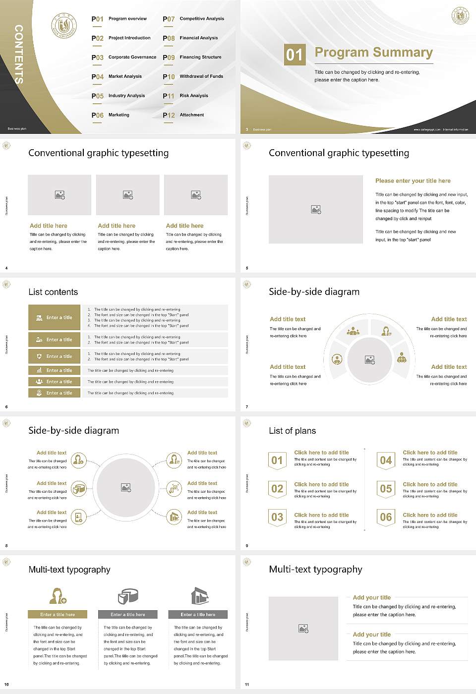 Silla University Competition/Entrepreneurship Contest PPT Template16:9 ratio PPT effect preview image2