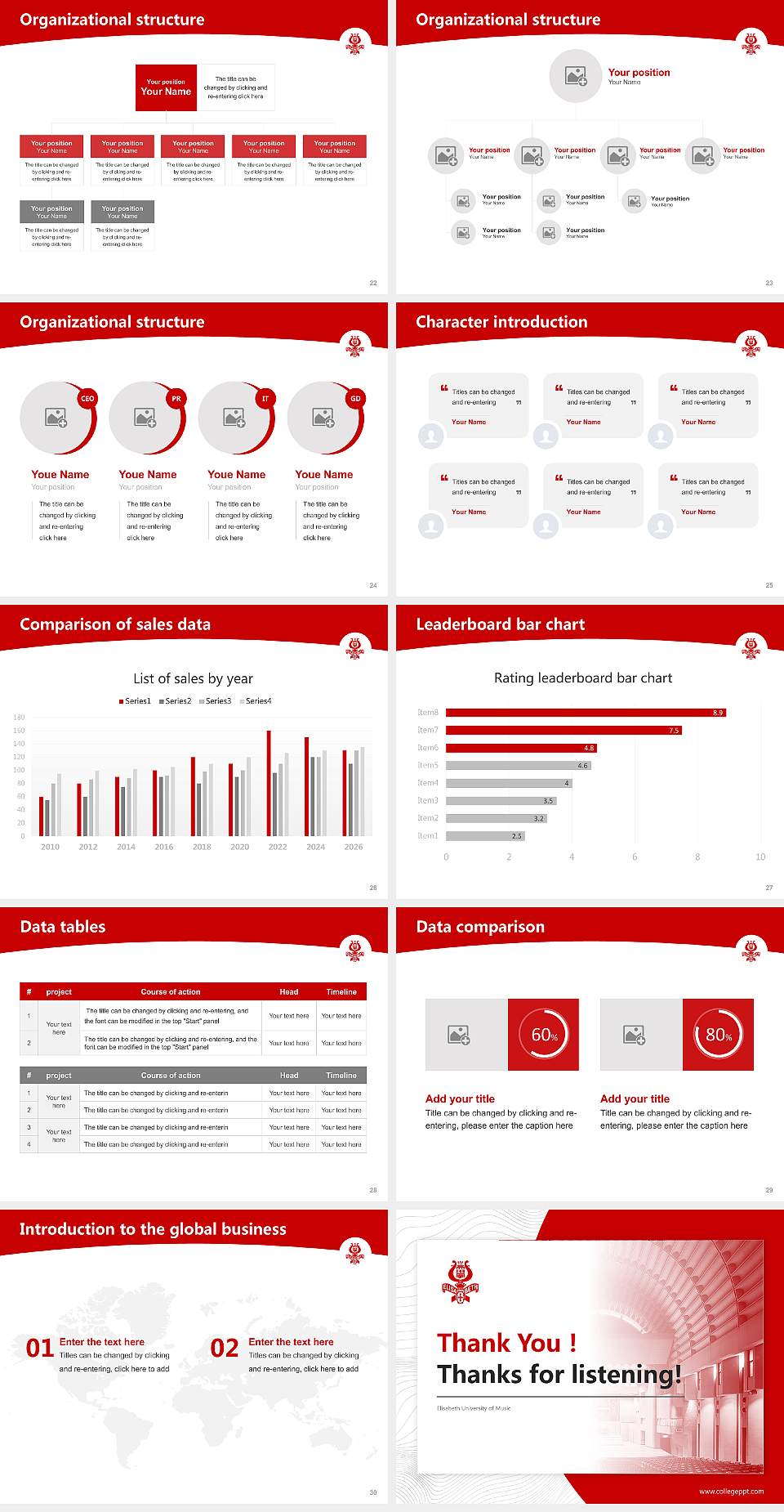 Elisabeth University of Music Academic Presentation/Research Findings Report PPT Template4:3 ratio PPT effect preview image4