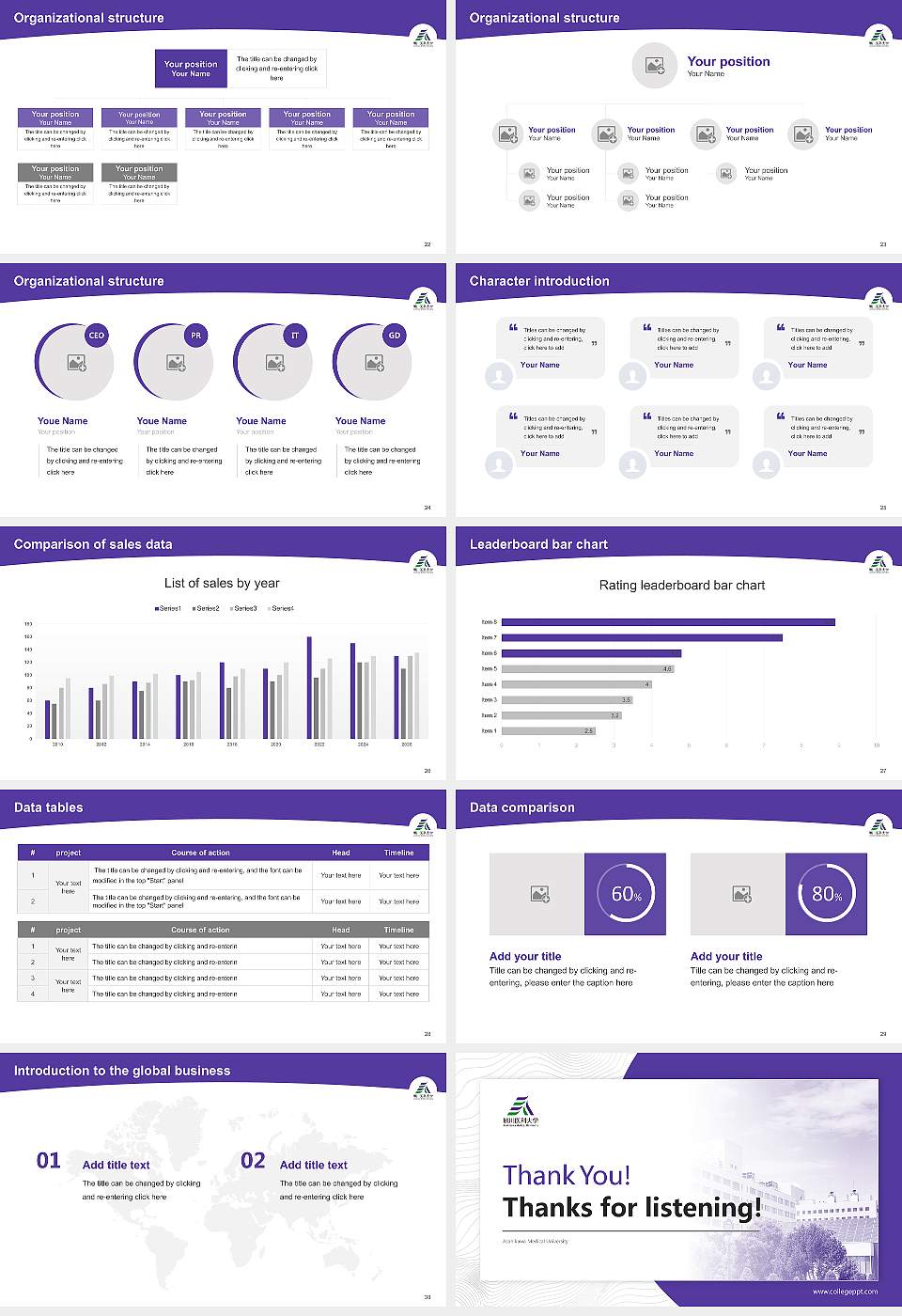 Asahikawa Medical University Academic Presentation/Research Findings Report PPT Template16:9 ratio PPT effect preview image4