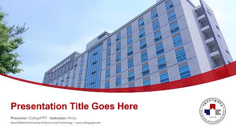 Seoul National University of Science and Technology Course/Courseware Creation PPT Template