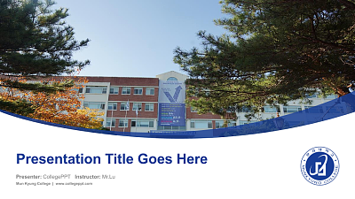Mun Kyung College Course/Courseware Creation PPT Template