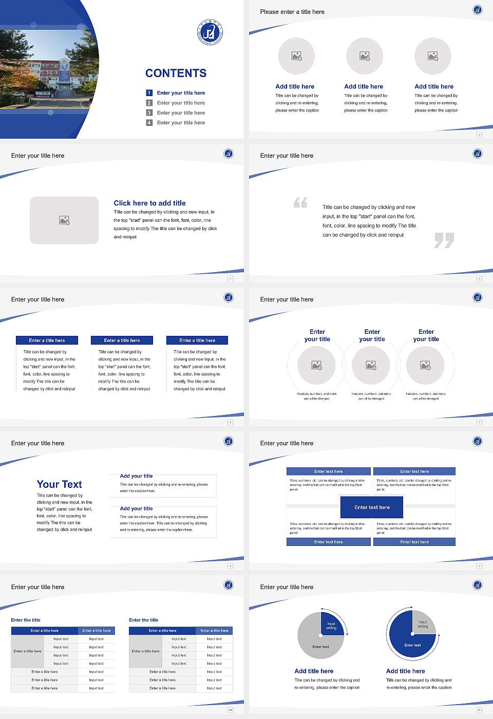 Mun Kyung College Course/Courseware Creation PPT Template16:9 ratio PPT effect preview image2