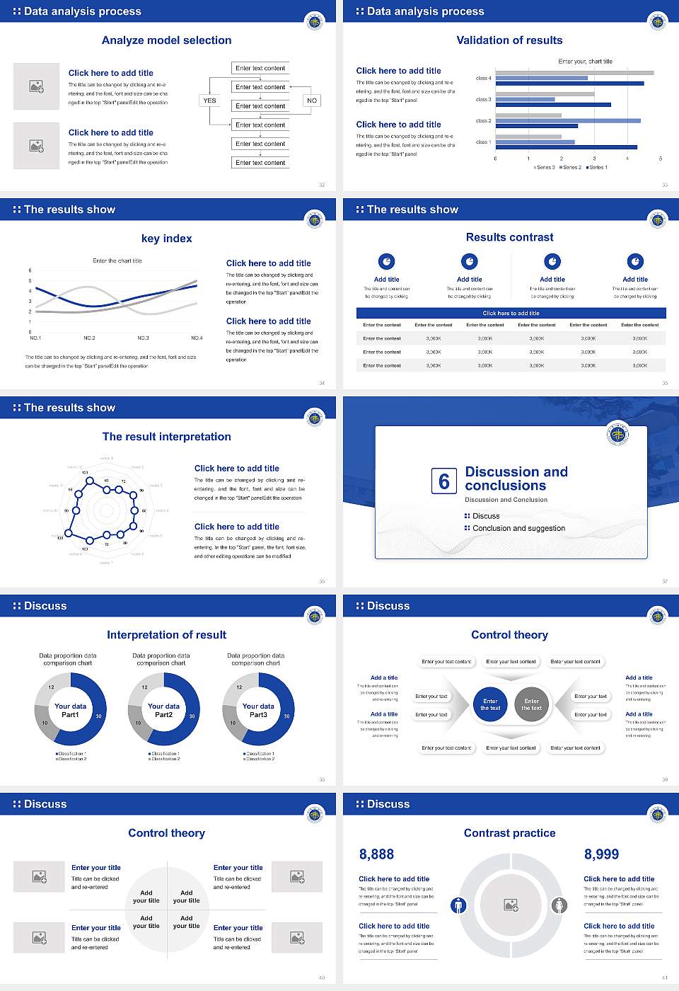 Seojeong University Graduation Thesis Defense PPT Template16:9 ratio PPT effect preview image5