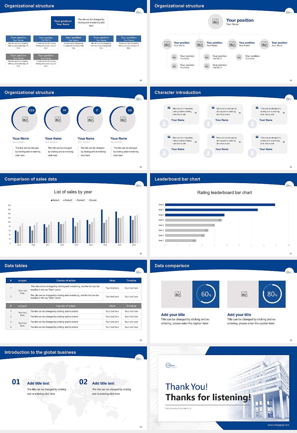 State University of New York Korea Academic Presentation/Research Findings Report PPT Template16:9 ratio PPT effect preview image4