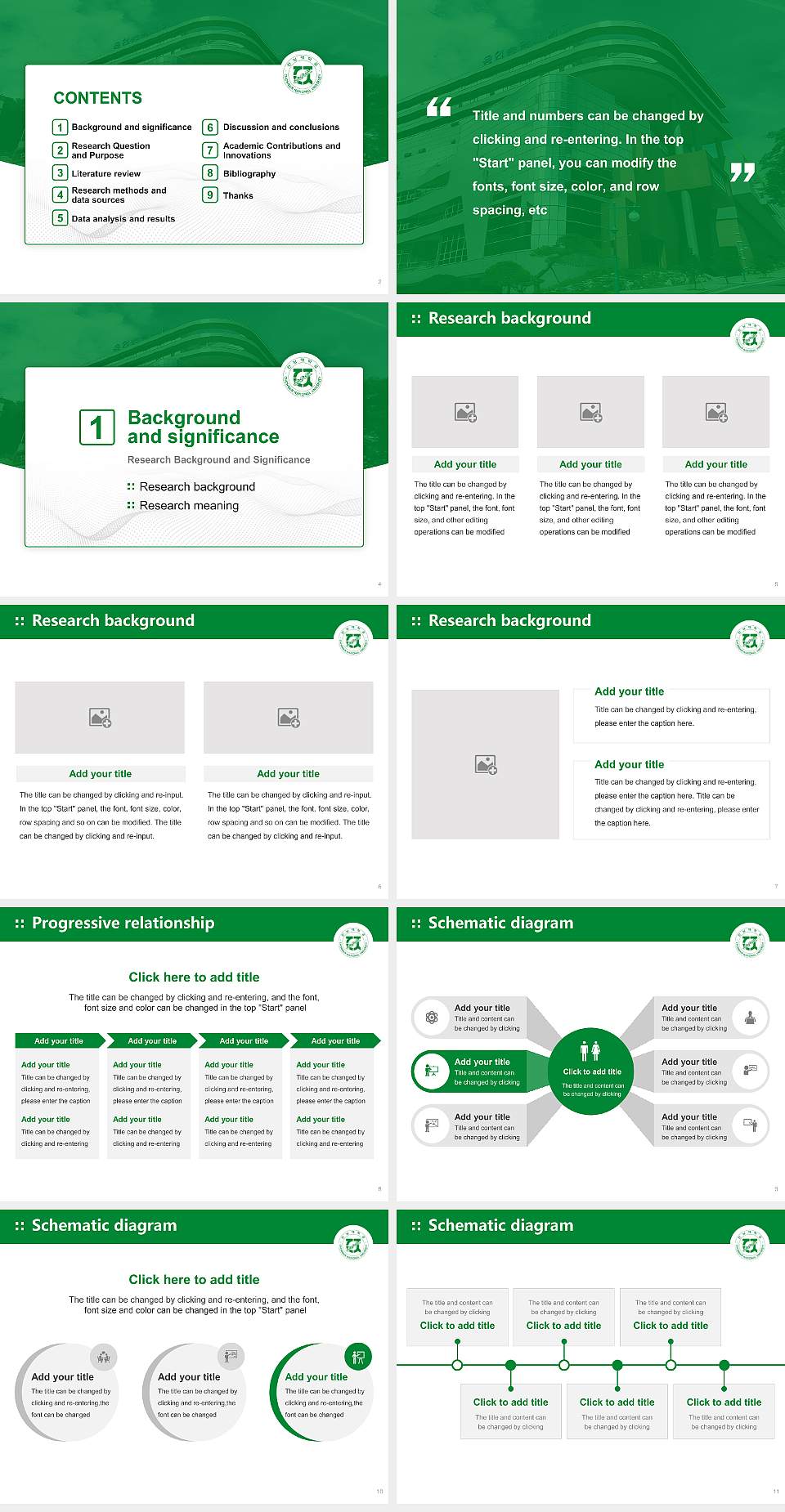 Yosu National University Graduation Thesis Defense PPT Template4:3 ratio PPT effect preview image2