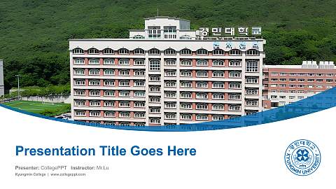 Kyungmin College Course/Courseware Creation PPT Template