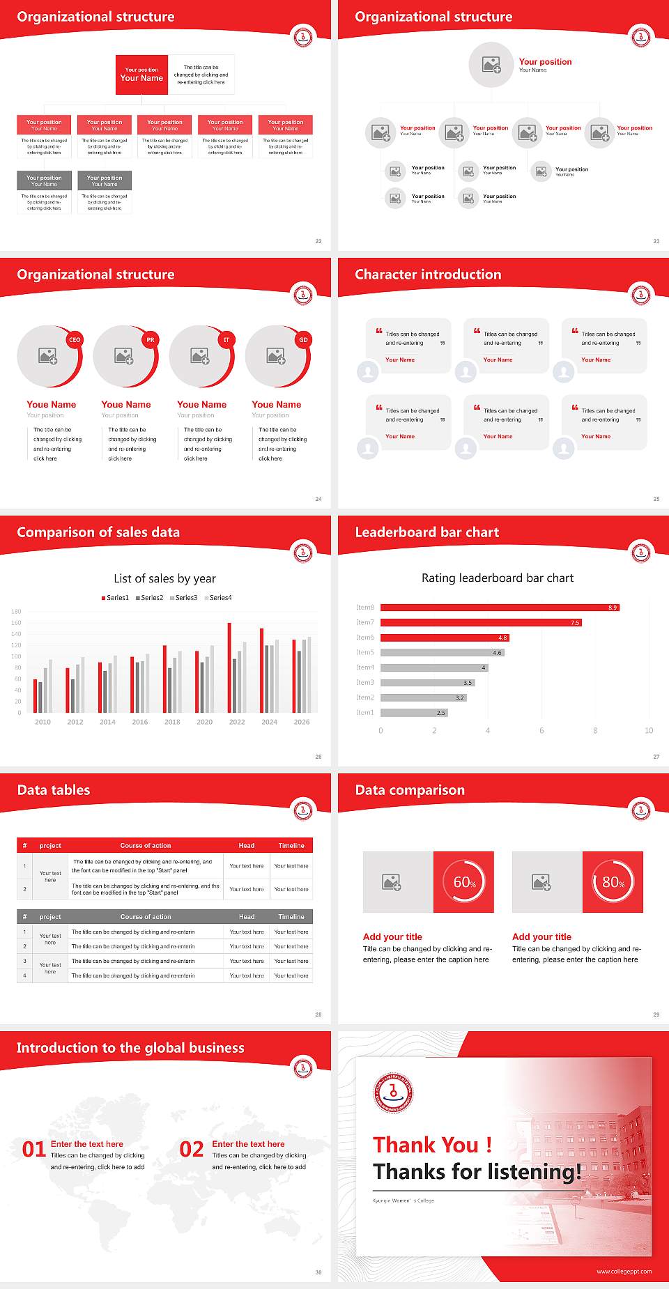 Kyungin Women’s College Academic Presentation/Research Findings Report PPT Template4:3 ratio PPT effect preview image4