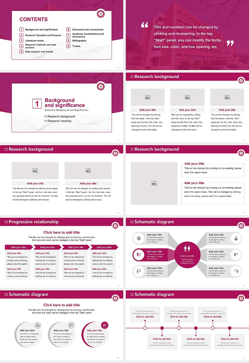Sung-duk College Graduation Thesis Defense PPT Template16:9 ratio PPT effect preview image2