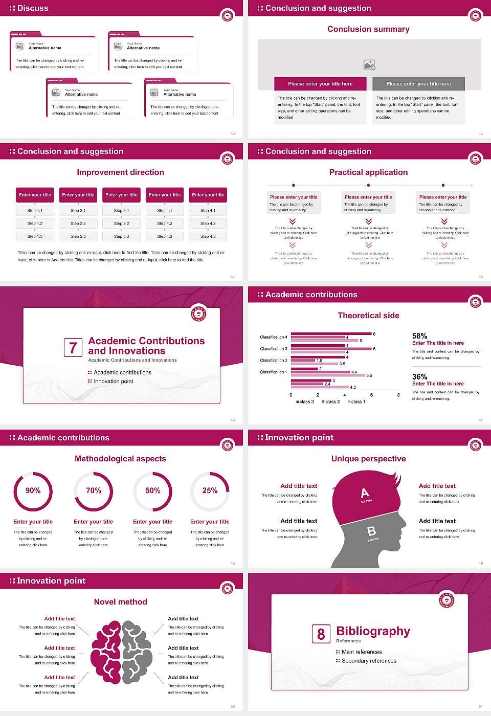 Sung-duk College Graduation Thesis Defense PPT Template16:9 ratio PPT effect preview image6