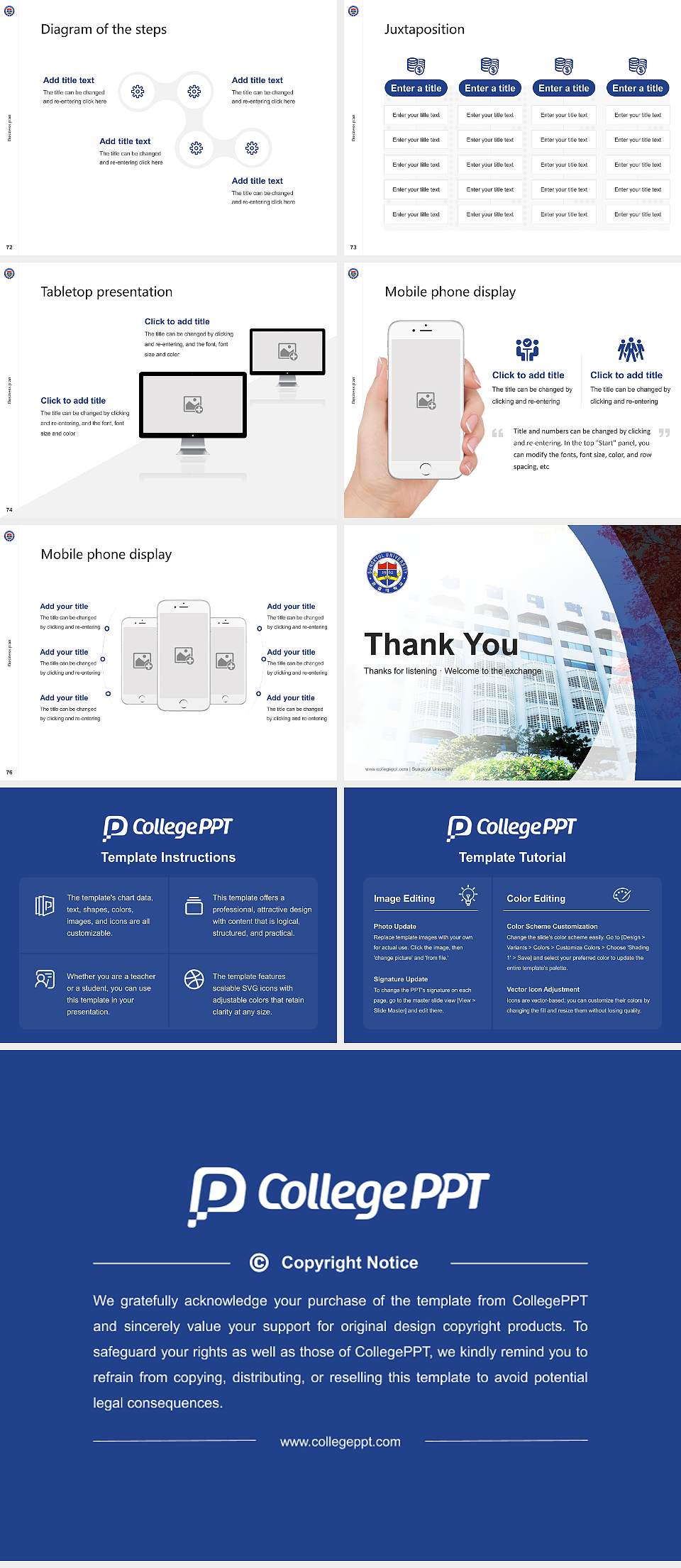 Sungkyul University Competition/Entrepreneurship Contest PPT Template4:3 ratio PPT effect preview image9