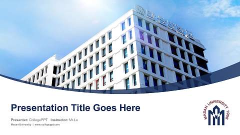 Masan University Course/Courseware Creation PPT Template