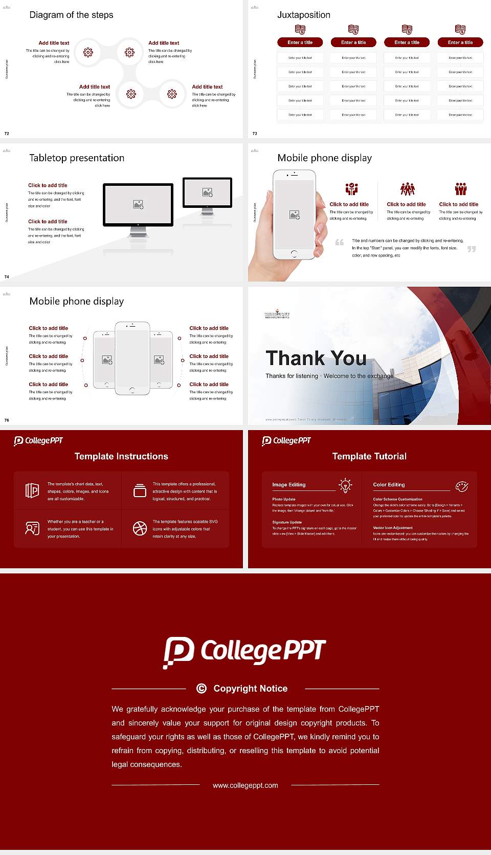 Torch Trinity Graduate University Competition/Entrepreneurship Contest PPT Template16:9 ratio PPT effect preview image9