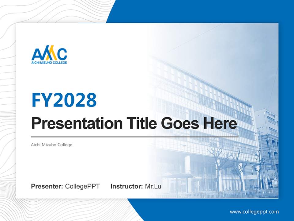 Aichi Mizuho College Academic Presentation/Research Findings Report PPT Template4:3 ratio PPT effect preview image5