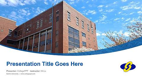 Sunlin University Course/Courseware Creation PPT Template
