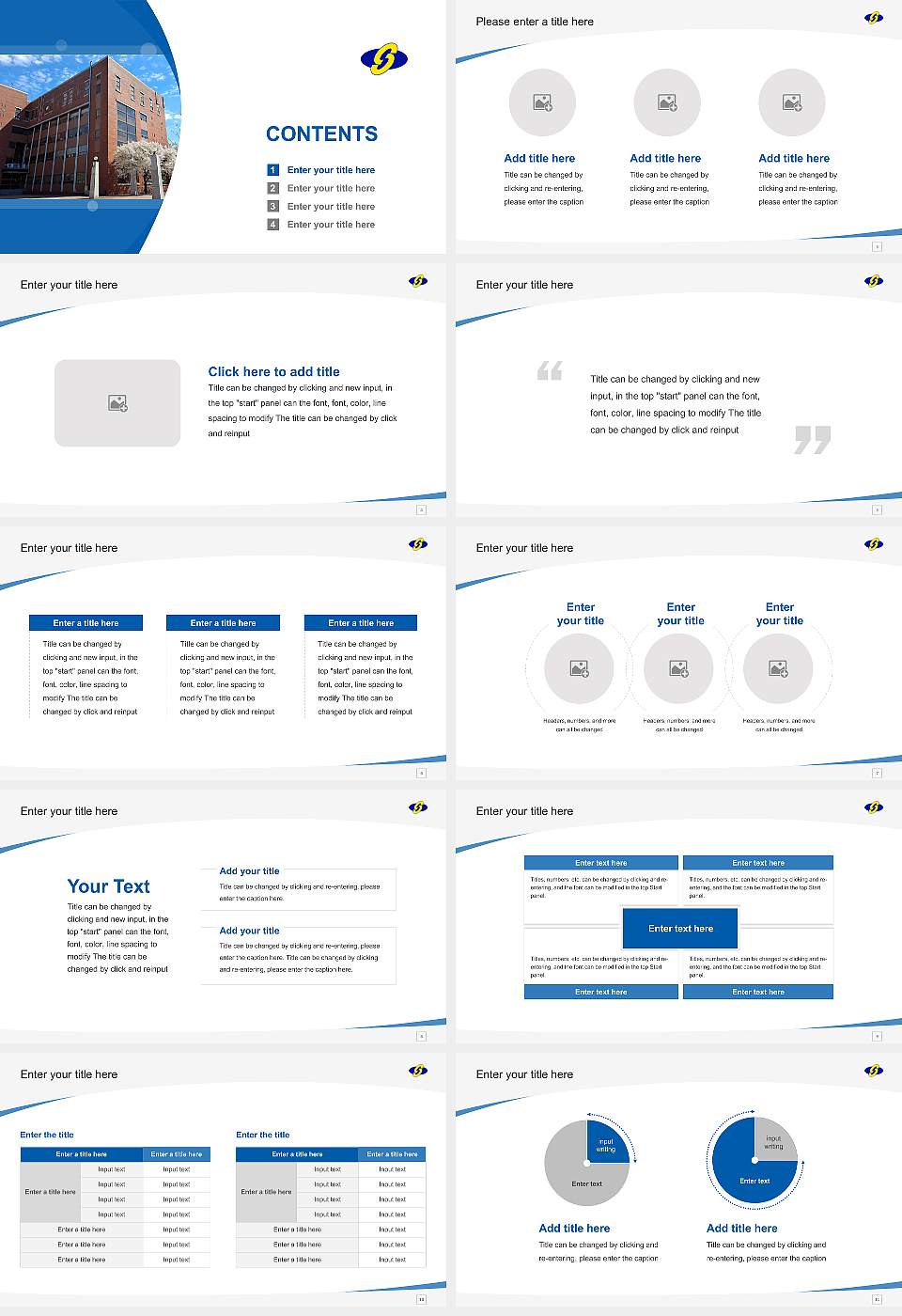 Sunlin University Course/Courseware Creation PPT Template16:9 ratio PPT effect preview image2